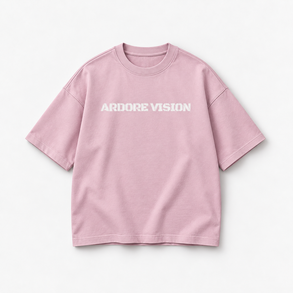Ardore Vision Tee Pink Boxy Fit