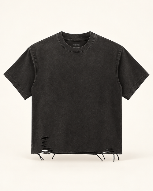 Ardore Faded Black Box Tee – studio productfoto